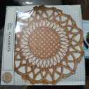 Rattan Brown Round Paper Placemats - Disposable Placemats for Dining Table for Spring Summer Season - 12 Sheets Per Pad American Made