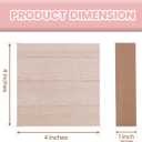 (8-Pack) - 4 x 4 Wooden Blocks for Crafts - 1-Inch Thick Square MDF Blocks - Smooth Surface with Wood Grain Pattern - Highly Customizable Blank Wood Squares