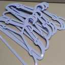 ABHENG 30 Pack Clothes Hangers, Non Slip Plastic Coat Hangers, Space Saving, Heavy Duty, Hanging Dry Wet Clothes, 16.4" x 8.3", Light Blue UAPY0530L