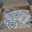Tommy Bahama Quilt Set Reversible Cotton Bedding with Matchin Sham, All Season Home Decor, Twin, Cape Verde Smoke Grey/Blue (King)