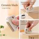 6PCS Ceramic Box Cutter, Retractable, Box Opener, Built-In Magnetic, Mini Cute, Safety, Small Box Cutter for Women, Package Opener Tool