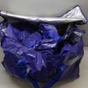 TICONN 6 Pack Extra Large Moving Bags Heavy Duty with Zippers & Carrying Handles, Durable Storage Bags Moving Boxes for Closet Organizers and Storage (6 Pack, Blue)