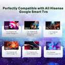 Replacement Remote for Hisense TV, for Hisense Remote Google Series with Voice Command