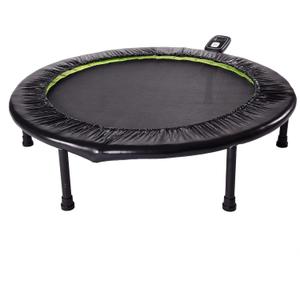 Stamina Folding Trampoline with Smart Workout App, Black - Portable Fitness Rebounder for Home Gym, Cardio & Strength Training, Jumping Exercise Equipment (One Size)