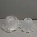 Plastic Lampshades Set of 2, Flower Lampshades 3.7" Top x 7.7" Bottom x 4.5" High, Seaside village Table lamp, Floor Lamps, Pendant Light, Wall Light Replacement Lampshade