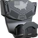 Gun Magnet Mount for Truck Car Vehicle,Magnetic Gun Mount for Pistol Shotgun Revolver with Trigger Guard Protect,Gun Magnet Rate Max 15 LBS Conceal in Desk Safe Wall Easy to Access&Release