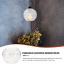 Luxshiny Clear Glass Globes for Light Fixtures Replacement 150mm Clear Round Glass Globe Lampshade Cover for Pendant Light Wall Sconce Chandelier - Clear