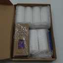 MTLEE 72 Pcs DIY Candle Painting Kit with Tea Lights Candles Include 6 White Pillar Candles 60 Colored Tealight for Crafts Birthday Wedding Party Favors(2"x 5")