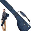 Number-one Golf Club Bag, Portable Foldable Golf Club Travel Bag for 8-10 Golf Clubs, Waterproof Mini Carry Golf Bags for Women, Men (Blue)