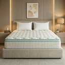 Simbrcx Twin Size Mattress 10 Inch, Hybrid Mattresses Medium Firm Mattress Bed in a Box, Memory Foam and Individual Pocket Springs, Fiberglass Free & Pressure Relief, CertiPUR-US, 76"×39"×10"