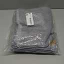 Homaxy Premium Kitchen Towels(18x 28, 6 Pack), Large Cotton Kitchen Hand Towels, Flat and Terry Dish Towels, 380 GSM Highly Absorbent Tea Towel Set with Hanging Loop, Grey