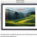 Mxtallup 22x33 Picture Frame Black Solid Wood Poster Frame 18X29 with White Mat & Hanging Hardware Fits 22x33 or 18x29 photo frame (T23B2233W1829)