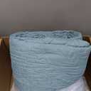 Reversible Bed Quilt Bedspread, Pillow cases and Coverlet Microfiber Thin Comforter -  110x120 In