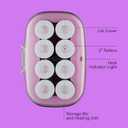 Conair Hot Rollers for Long, Medium & Short Hair, 8 Ceramic Flocked 2-Inch Heated Hair Rollers with Clips, Hot Curlers for Women, Volume & Curls, Lilac