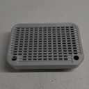 Litter Box Step, Litter Box Ramp/Catcher with Wooden Base, Anti-Tracking & Easy to Clean, Ideal for Small & Elderly Cats (Light Gray)