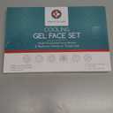 Medi Grade Cooling Ice Face Mask and Cooling Eye Mask for Puffy Eyes & Migraine Relief - Self Care Face Ice Pack with ChillGel Face Ice Mask Technology - Cooling Face Mask, Eye Pads and Bag (Green)