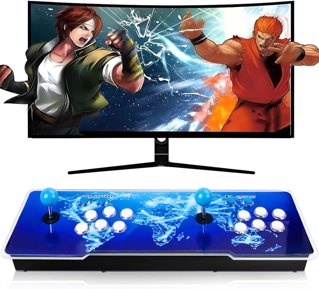2025 Latest Arcade Console Pandora Box Built in 42,000+ Games with 50+ Emulators 4K HDMI Output Plug and Play TV Video Game 256GB Memory Card Retro Game Machine Double Joystick Favorites List