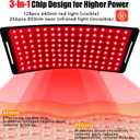 Red Light Therapy Lamp 10-in-1 with Stand & Belt, 660nm Red Light and 850nm Near Infrared, Face & Body Care Device for Skin & Muscle Recovery