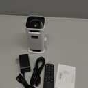 Mini Projector, Portable Projector 4K & Full HD 1080P Support, 270° Rotation Outdoor Projector, Movie Projector Compatible with Smartphone, TV Stick, Laptop, PS4, HDMI, USB (No WiFi or Bluetooth)