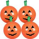 ArtCreativity Pumpkin Inflates, (Set of 4), 14 Inch Blow-Up Jack-O-Lanterns, Inflatable Halloween Pumpkins Decorations, Halloween Party Supplies, JackoLantern Inflate, for Indoor and Outdoor Use