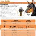 BARKLESS Dog Muzzle, Basket Muzzle for Biting, Chewing and Scavenging, Humane Cage Mouth Cover, Perfect for Grooming and Training Small Aggressive Reactive Dogs (S, Black)