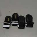 QUMY Dog Shoes for Large Dogs, Medium Dog Boots & Paw Protectors for Winter Snowy Day, Summer Hot Pavement, Water-Resistant in Rainy Weather, Outdoor Walking, Indoor Hardfloors Skid-Resistant Sole (Size 1: 1.8''x2.3''(W*L) (Pack of 4))