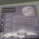 Heated Blanket Electric Blanket,Cozy Faux Rabbit Fur & Soft Flannel Warm Heater Throw Blanket with 5 Fast Heating Levels &10Hours Auto-Off Over-Heat Protection50" x 60" (Grey)