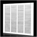 16"x16" Duct Opening Return Air Grille,Air Return Vent Cover Grill for Sidewall and Ceiling,Solid Steel AC Vent Cover HVAC Cold Air Intake Grille Without Filter House,Outer Dimension:17.75WX17.75"H