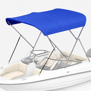 3 Bow Bimini Top for Boats, 304 Stainless Steel Frame with 900D Canopy