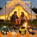 Aredy 4 Pack String Light Poles - 10FT Light Poles for Outside with Fork Base, Outdoor String Light Poles, Durable Poles for String Lights in Backyard, Deck, Garden, Wedding Events