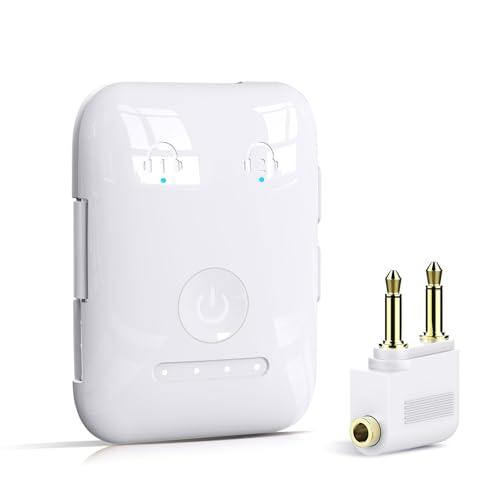 Premium Bluetooth 5.4 Transmitter, Airplane Wireless Adapter, Supports 2 AirPods/Headphones, Bluetooth Transmitter for TV, Airplane, Gym, with aptX Adaptive & Low Latency Premium Bluetooth 5.4 Transmitter, Airplane Wireless Adapter, Supports 2 AirPods/Headphones, Bluetooth Transmitter for TV, Airplane, Gym, with aptX Adaptive & Low Latency