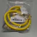 3 ft 12 Gauge Heavy Duty 3 Outlet Extension Cord Splitter with Indicator, Waterproof Outdoor Extension Cord with Multiple Outlets, 15A 1875W for Workshop, ETL Listed, Flexible Yellow SJTW