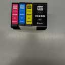 952XL Ink Cartridges Replacements for HP 952 Ink Cartridges Combo Pack (4 Pack), Compatible with HP OfficeJet Pro 7740 8710 8715 8720 8725 8730 Printers, 952 Black and 952 Color (Cyan Magenta Yellow)