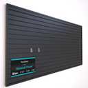 NeatiEase Slatwall Panel Wall Storage Systems, 4 x 8ft Slat Wall Paneling Garage Wall Organizer, Heavy Duty Wall Mounted PVC Wall Rack (Black)