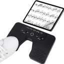 Wireless Foot Pedal Double Switch Music Page Turner for Tablets Smartphones Rechargeable Anti-Skid Pad