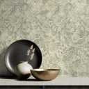 Surface Style - Peel and Stick Wallpaper, Abstract Wallpaper for Bedroom, Powder Room, Kitchen, Vinyl, 30.75 Sq Ft Coverage (Cumbrae Collection, Charcoal)