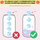 Christmas Gift Iced Coffee Cup, Aesthetic Glass Tumbler, 16 oz Coffee Glass Cup with Lid Straw, Christmas Stocking Stuffers, Gifts for Women Teen Girls