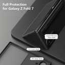 Nillkin for Samsung Galaxy Z Fold 7 Case with Stylus Pen [Superior Liquid Silicone] [Wireless Charging] [S Pen Holder] Shockproof Slim Phone Case Cover for Galaxy Z Fold 7, Black-No Screen Protector