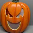 Haunted Hill Farm 1.8-Ft. LED Pumpkin Flatback Halloween Decoration