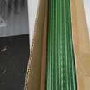 G-LEAF Garden Stakes 4 ft Plastic Coated Steel Tube Sturdy Metal Plant Sticks for Tomato,Cucumber,Bean,Tree,Pack of 50
