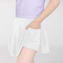 Toddler Tennis Skirt, Size 6 White Toddler Skort, Baby Girls for School Kids, Athletic Butterfly Flowy Shorts with Pocket (White) 5-6 Years