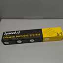 SpaceAid Bamboo Drawer Dividers with Inserts and Labels, Kitchen Adjustable Drawer Organizers, Expandable Organization for Home, Office, Dressers, 4 Dividers with 9 Inserts (17"-22" Natural)