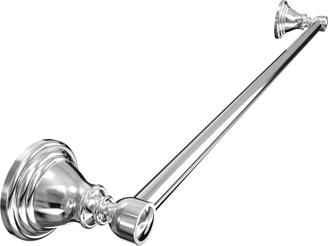 Towel Bar 24inch, Stainless Steel Bathroom Towel Rack Wall Mounted, Heavy Duty Towel Rod, Towel Holders for Bathroom, Kitchen (Chrome)