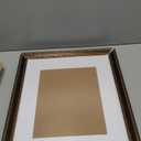 Yaetm 16x20 Vintage Picture Frame, Ornate Antique Bronze 16x20 Frame for Wall, White Mat for 11x14 Photos, 1.4-inch Wide Molding - Portrait or Landscape - Wall Mount for Home (Brown/Gold, Single)