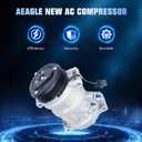 Air Conditioner AC Compressor With Clutch 3.6 3.6l for GMC ACadia 2007-2012, for Buick Enclave 2008-2012, for Chevy Traverse 09 10 11 12, for Saturn Outlook 2007 2008 2009 2010 3.6