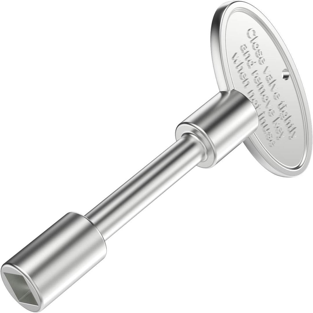 Onlyfire Products Handle Replacement Gas Valve Key for 1/4" and 5/16" Turn Ball Valve,3",Chrome