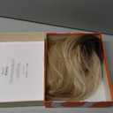 GORGIUS Ombre Blonde Bob Lace Front Wigs with Brown Roots Pre Cut Glueless Side Part Short Straight Wig For Women Pre Plucked Hairline 12 Inch (#T4633)