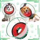 CNEO Inflatable Dog Cone Collar with Detachable Enhanced Anti-Licking Shield, Soft Neck Donut Collar for Dogs After Surgery, Adjustable Dog Cone Alternative for Large Medium Small Dogs & Cats