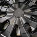 17" Premium Universal Wheel Rim Covers  Set of 4 Black Lacquer Hubcaps,ABS&PC Material Hub Protection Accessory,Snap-on Replacement Caps for Car,Pickup Truck,SUV - 17 Inch Black Lacquer