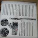 Modern Drum Chandelier 24.4" Black Crystal Glass Chandeliers 8-Light Luxury Ceiling Pendant Lighting Fixture for Dining Room Foyer Living Room Bedroom